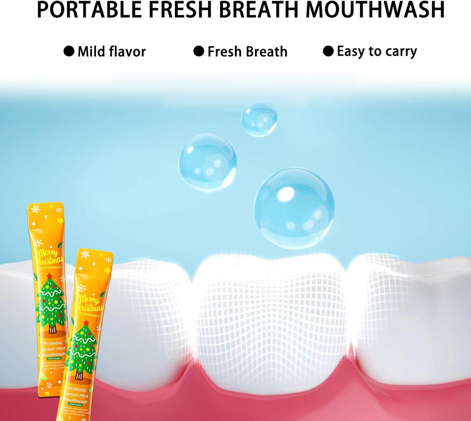 60PCS Travel Size Mouthwash,Portable Mini Mouthwash,Long-Lasting Freshness Travel Mouth Wash for Oral Care A55