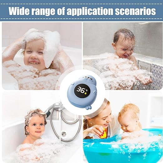 Baby Bath Thermometer – Waterproof Electronic Sensor, Cute Shape Design, Accurate Water Temperature Gauge | Digital Safety Monitor for Bathing Home Daily Travel use