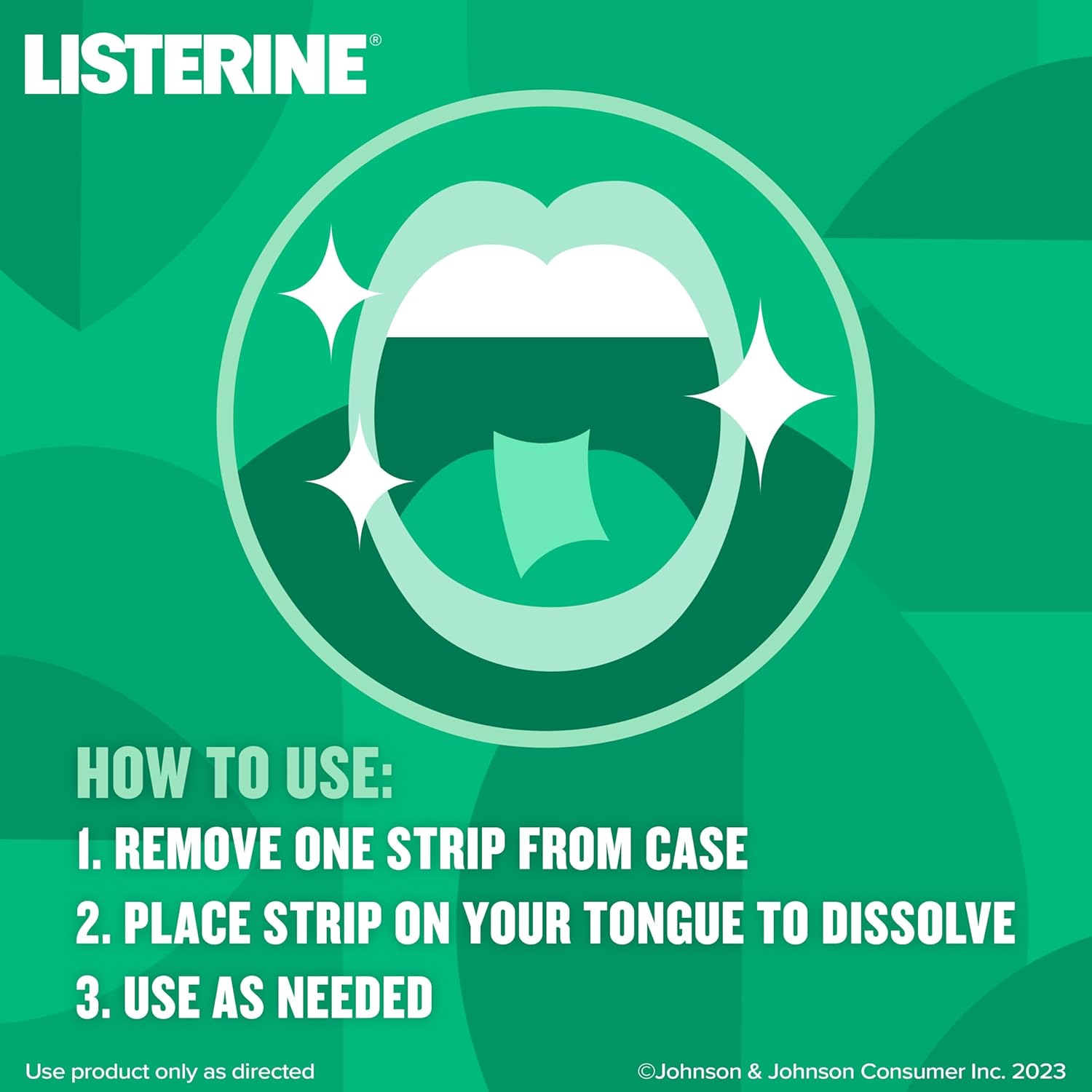 Listerine Freshburst Pocketpaks Portable Breath Strips, Dissolving Breath Freshener Strips Kill 99% of Germs that Cause Bad Breath, Portable for On-the-Go, Minty Flavor, 3 x 24-strips