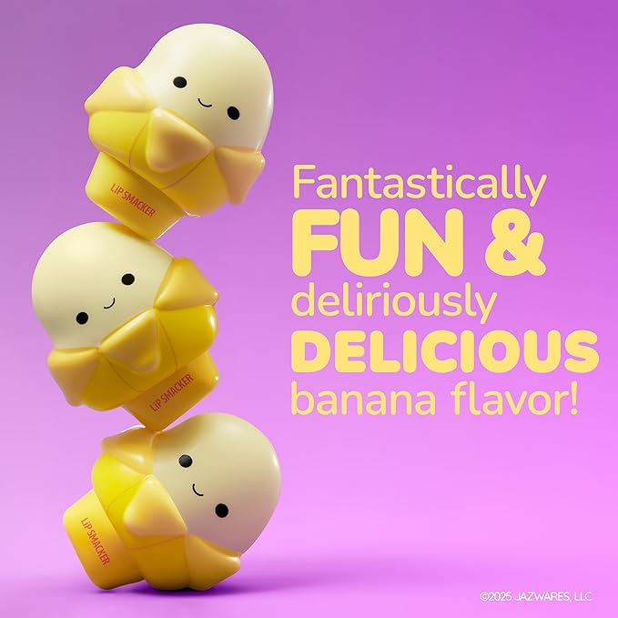 Lip Smacker Squishmallows Moisturizing Lip Balm, Fun Soft Squishy Collectible Top, Hydrates & Smooths – Junie