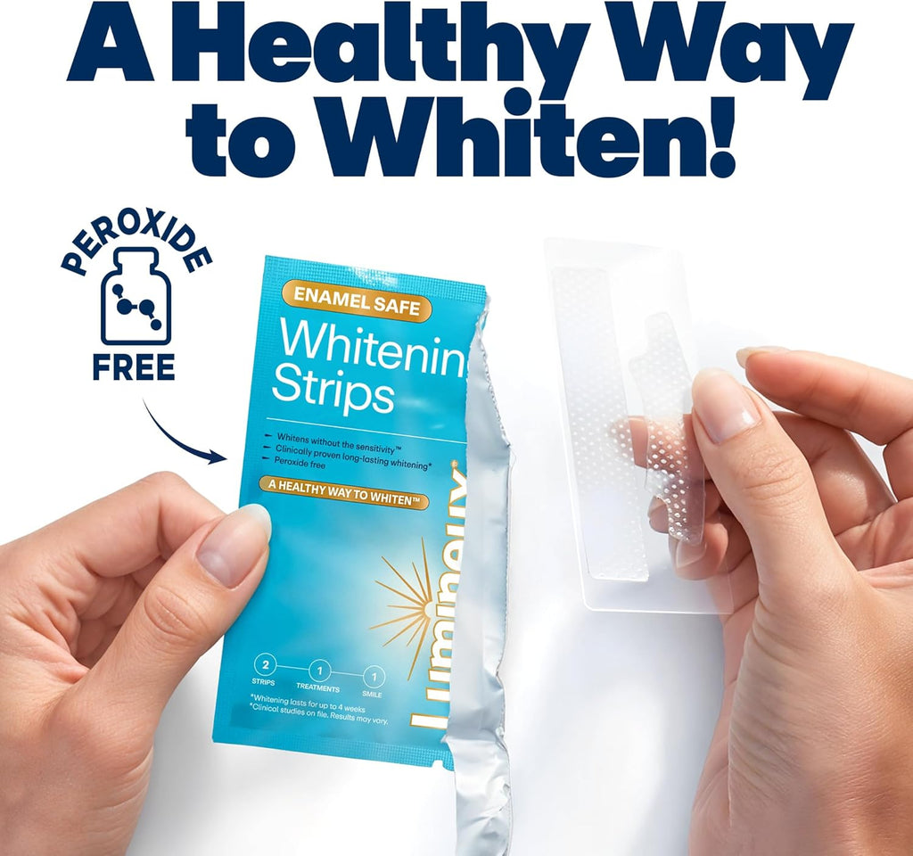 Lumineux Teeth Whitening Strips - 35 Treatments – Peroxide Free - Enamel Safe for Whiter Teeth - Whitening Without The Sensitivity - Dentist Formulated - Sensitivity Free