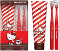 MOON x Hello Kitty Toothpaste, Peppermint Hot Chocolate Flavor, 4.2 Oz, No Fluoride or Sugar, Plus 2 Pack Extra Soft Bristle Toothbrushes, Gentle on Gums & Teeth for Adults & Children 2 Years+