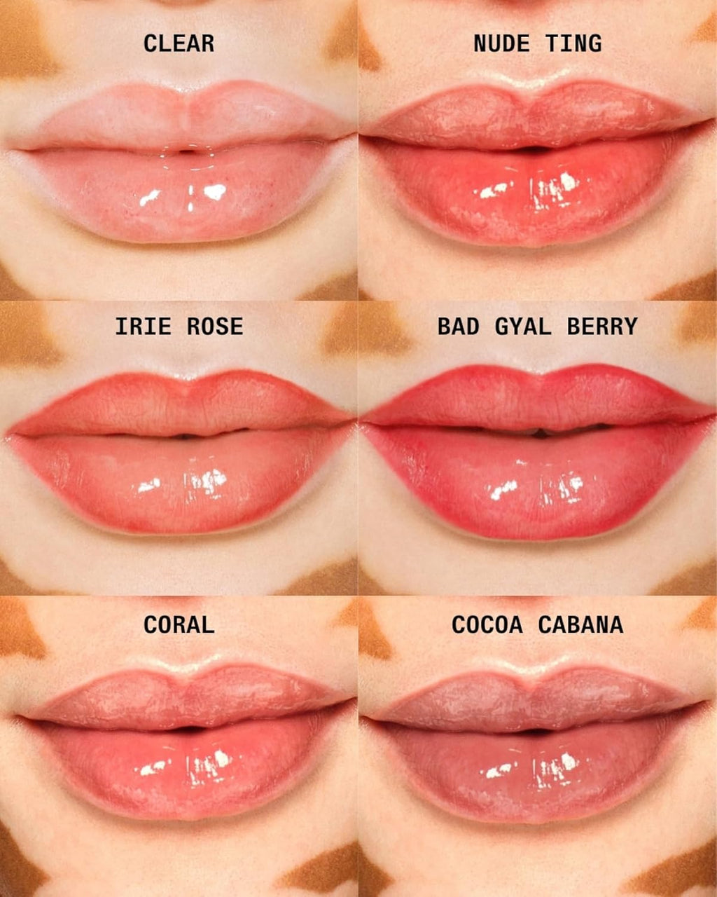 Cay Skin Isle Lip Balm SPF 30 – High Shine, Hydrating + Sheer Lip Gloss in Vanilla Brown Sugar Flavor – Formulated with Natural Ingredients for All Skin Tones – 3-Pack, Rose, Clear, Nude, 1.05 oz