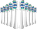 Replacement Toothbrush Heads for Phillips Sonicare Electric Toothbrush Click-on Handles 10 Pack White (Blue, 1 Count (Pack of 10))