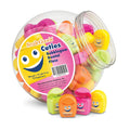 Practicon SmileGoods Cuties Bubblegum Waxed 12 Yard Dental Floss, Mini Sample Size Floss for Giveaways, Travel, Kids, Adults, Patients, Assorted Bright Colors with Display Canister, Bulk 72 Pack