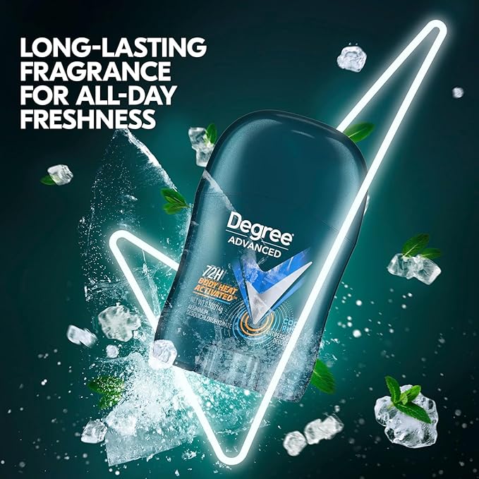 Degree Men Travel Deodorant, Bulk, Cool Rush 18-Pack – 72H Body Heat Activated Mini Antiperspirant, 0.5 Oz Ea