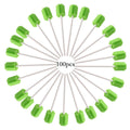 100Pcs Disposable Mouth Sponge Swabs Elderly Kids Adults Tooth Mouth Cleaning Individually Wrapped (Green)