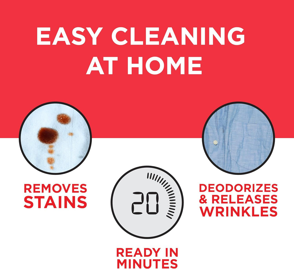 dryel At-Home Dry Cleaner Starter Kit with Wrinkle Release Spray, New and Improved, Gentle Laundry Care for Special Fabrics and Dry-Clean-Only Clothes, 8 Loads with On-the-Go Stain Remover