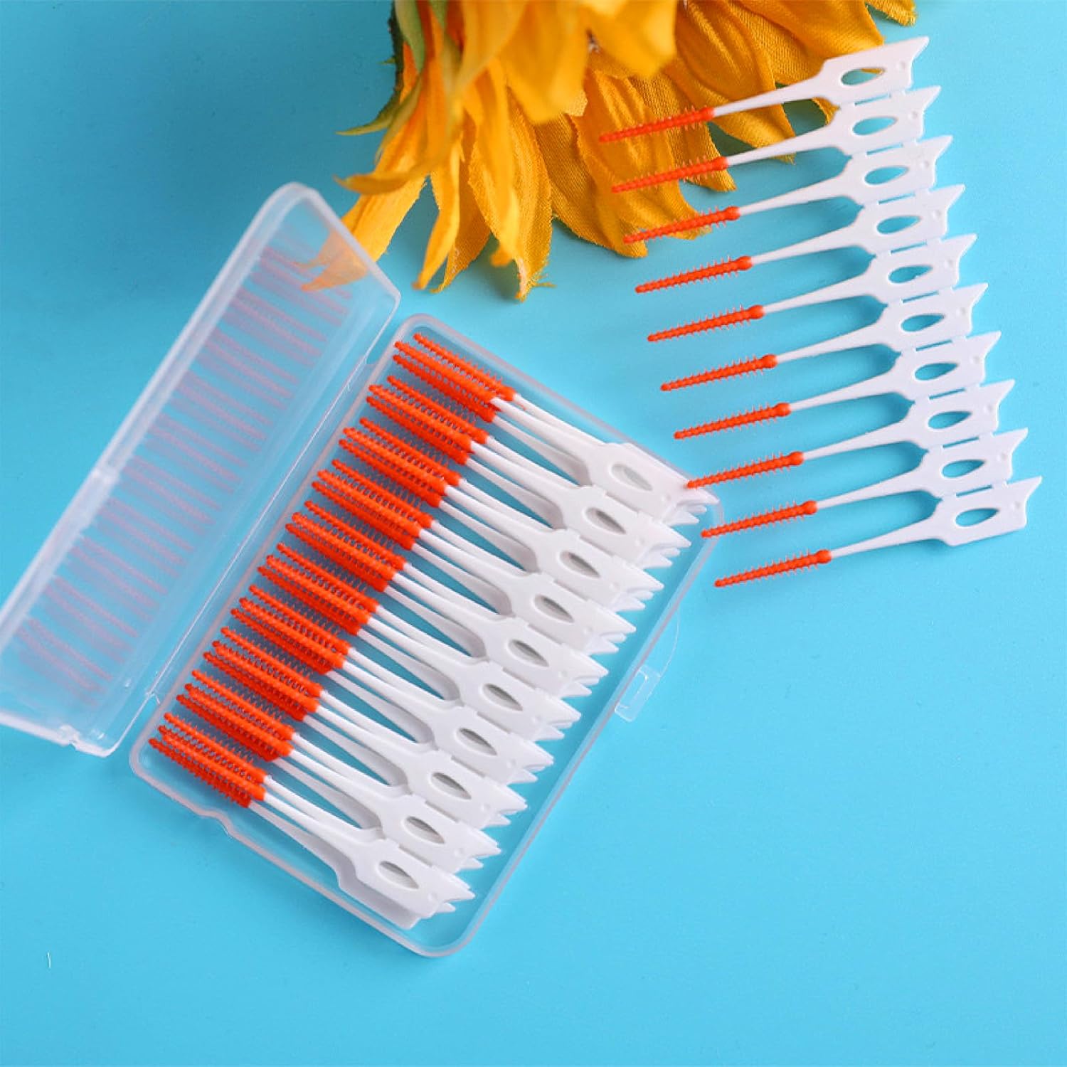 Ndzefan160PCS Portable Silica Gel Toothpick Toothbrush Original Suitable for Oral Care of Adults and Children Soft,Toothpick Brushes Teeth Cleaning Tool (red)