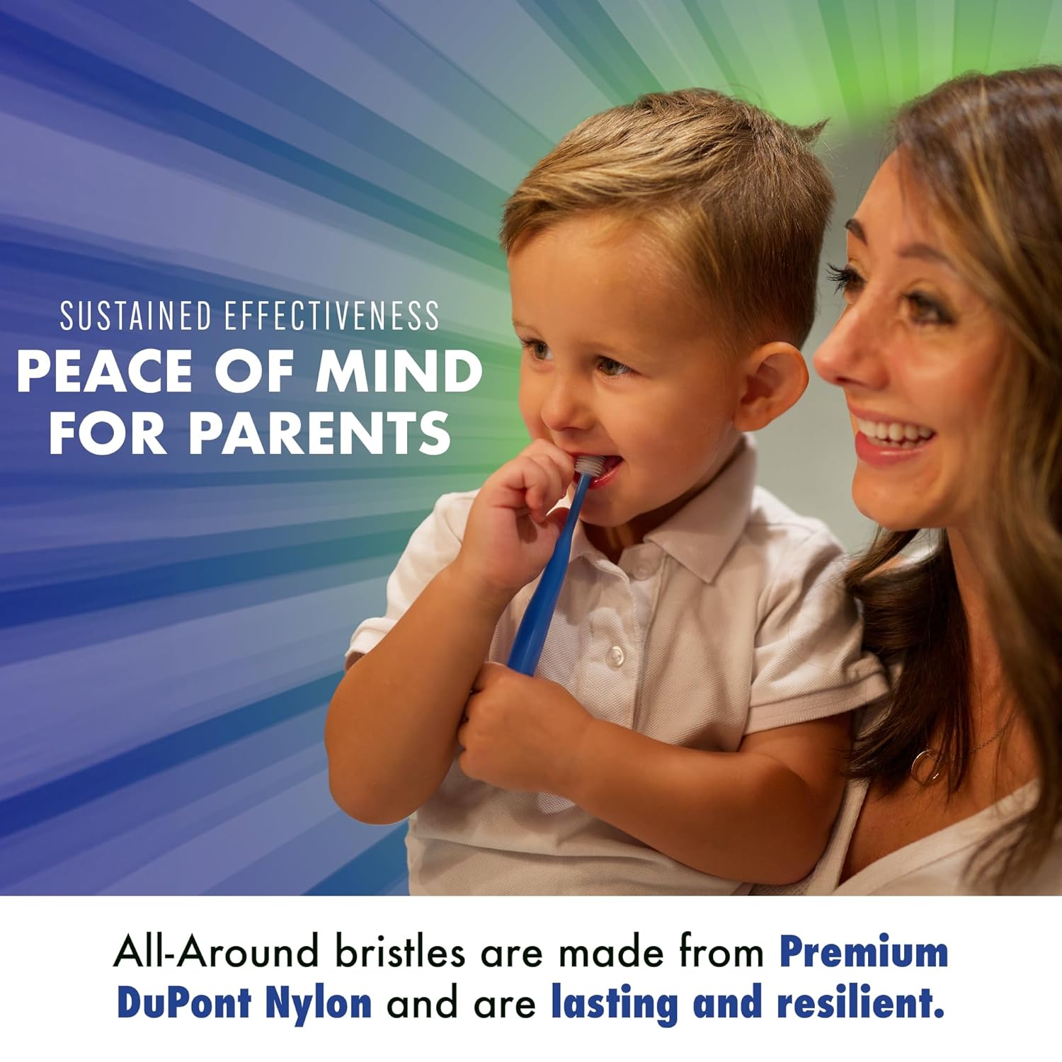 Brilliant Oral Care Kids Toothbrush with Soft Bristles and Round Head, for a Child Approved, Easy to Use All-Around Clean Mouth, Ages 5-9 Years, Red, 1 Pack