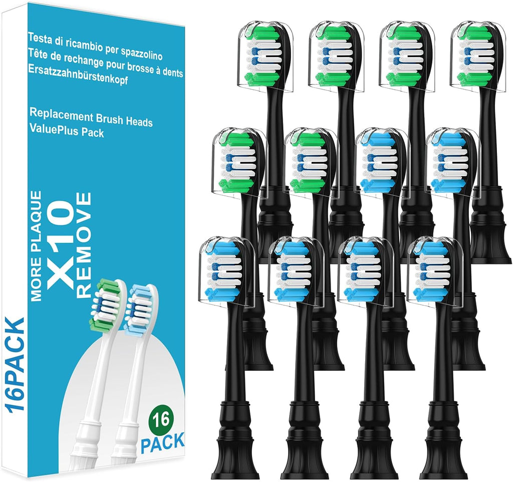 Replacement Brush Heads Compatible with Philips Sonicare ProtectiveClean 4100, 5300, 5100, 6100 ExpertClean 7500 DiamondClean 9300 Electric Sonic Toothbrush Handle C2 G2 C3 G3 W3 Brush,12 Pack