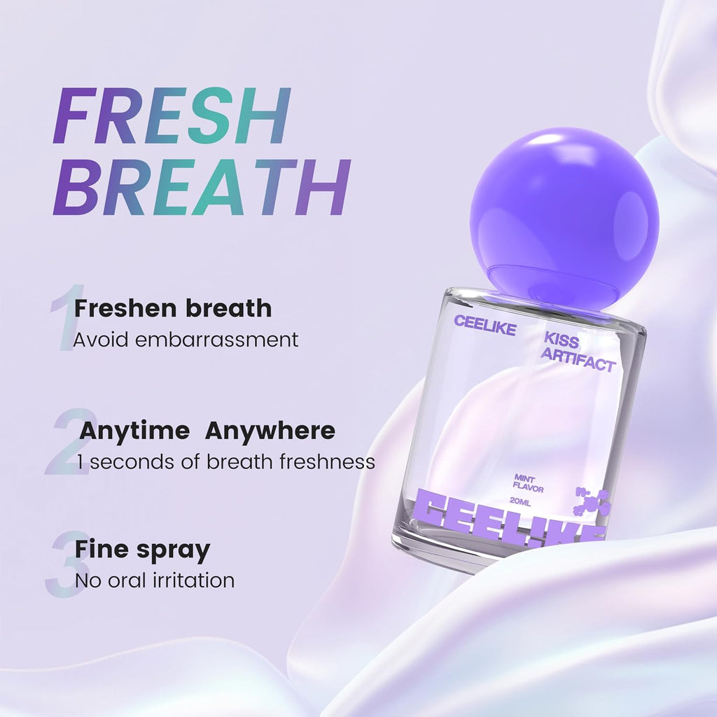 Oral Spray – Fresh Breath, Dual Cooling Experience & Convenient On-the-Go Design – Perfect for Freshening Breath Anywhere, Anytime (1 count)