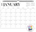 2026 Calendar, Wall Calendar 2026-2027, 18 Month Calendar January 2026 - June 2027, 14.8" X 11.5", Calendar with Twin-Wire Binding, Hanging Hook and Julian Dates (White)