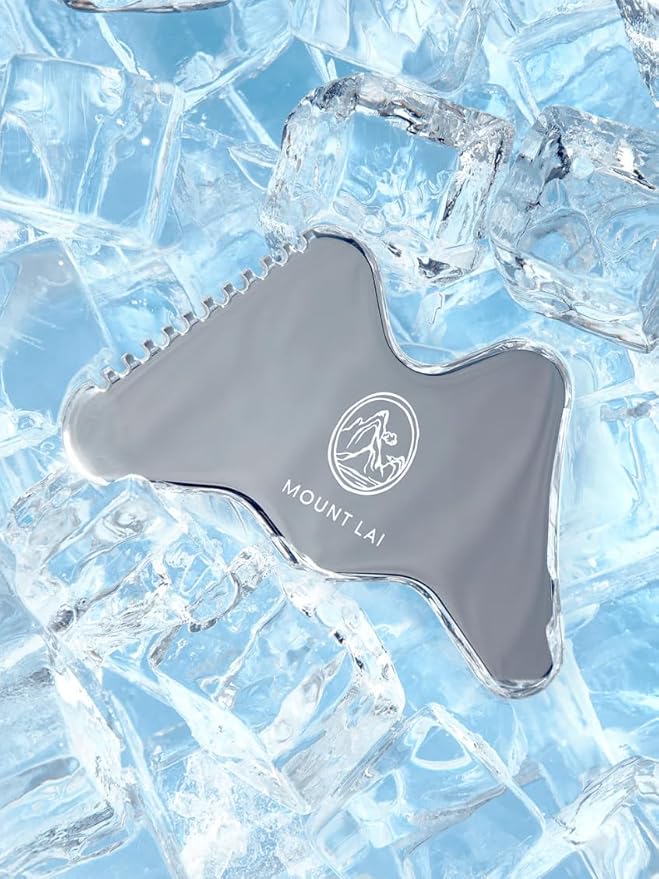 Mount Lai The Vitality Qi Stainless Steel Gua Sha Contour Tool - Face & Body Guasha Tools for Self-Care, Sculpting, Puffiness Relief & Muscle Tension Massage
