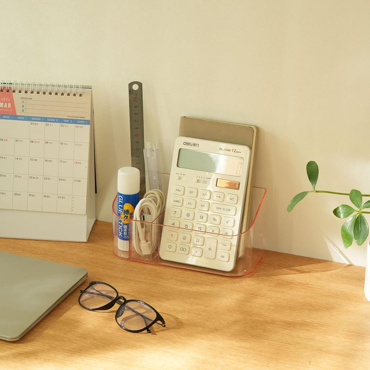 SUNFICON Makeup Holder Tray Organizer Cosmetic Display Case Tabletop Desktop Vanity Countertop Bathroom Wall Cabinet Medicine Storage Box 9 Dividers 2 Removable for Womens Ladies Girls Crystal Pink