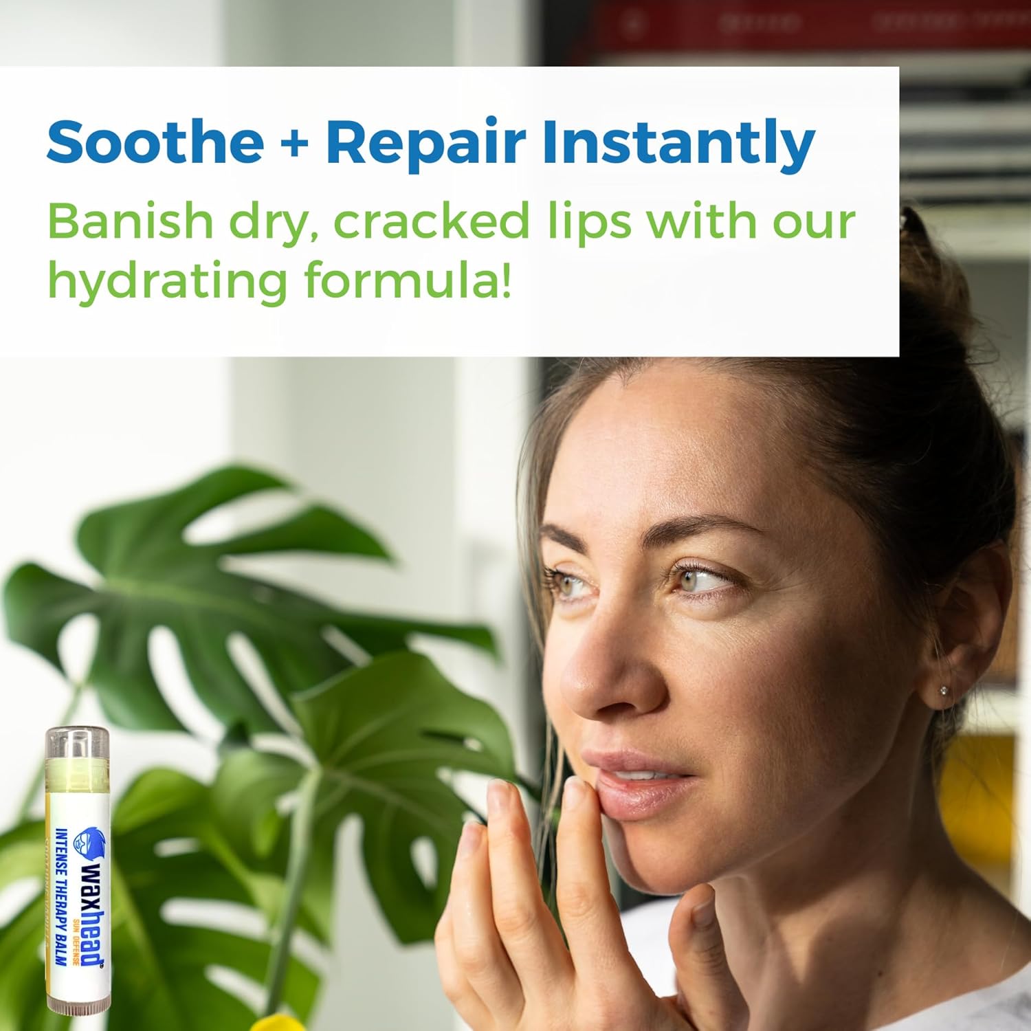 Waxhead Organic Lip Balm – Fast-Acting Relief Lip Repair for Dry, Cracked, Chapped Lips – Natural Beeswax, Shea Butter, Aloe & Vitamin E – Hydrating Lip Moisturizer for Sensitive Skin (Vanilla 4 Pack)