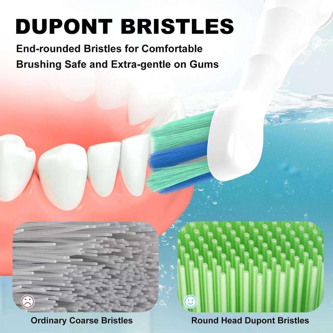 Replacement Heads Compatible with Philips Sonicare Toothbrush C1 C2 C3 A3 W3 G2 G3 4100 5100 6100 1100 2100 3100, Toothbrush Heads Brush Head, 12 White