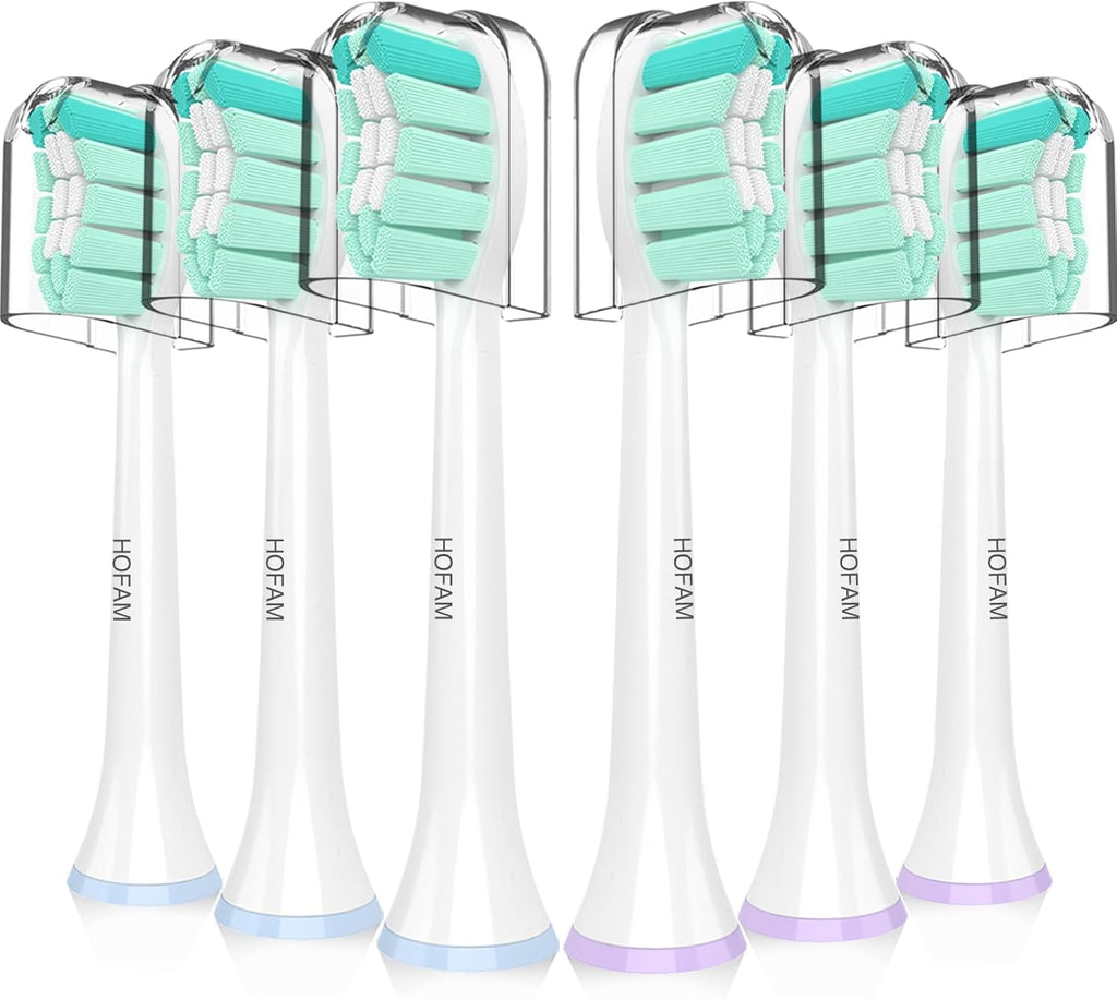 Replacement Toothbrush Heads for Philips Sonicare Replacement Heads,Electric Replacement Brush Head Compatible with Phillips Sonicare Electric Toothbrush C2,C1,4100,for Philips Sonic Care Brush,6 Pcs