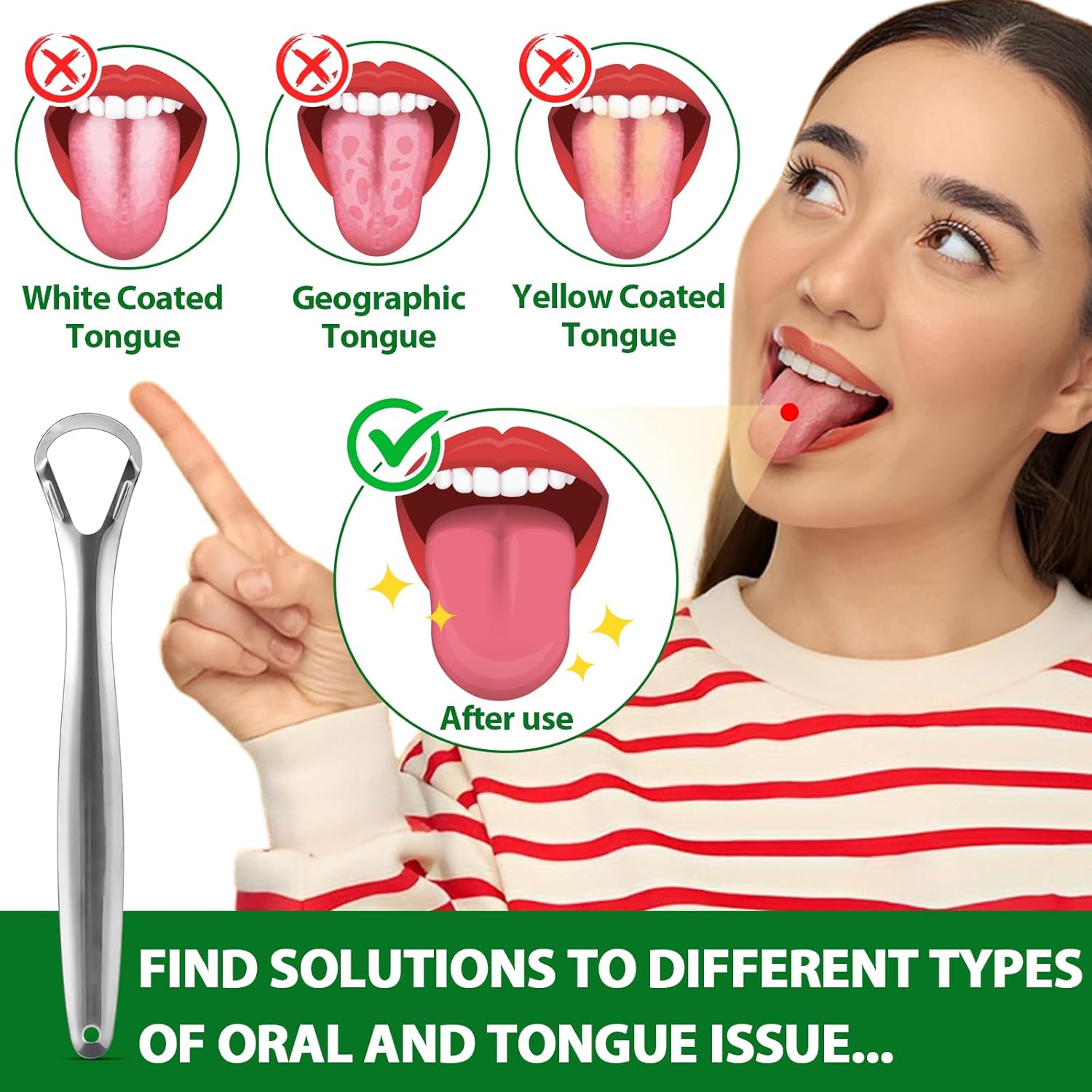 2 Pack Oil Pulling 4.2 Fl.Oz, Coconut Mint Oil Pulling Mouthwash for Fresh Breath with Tongue Scraper and Measuring Cup