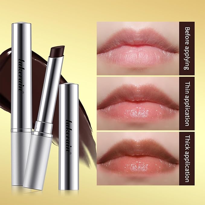 Honey Lipstick Tinted Lip Balm - Sheer Hydrating Lipstick for All Skin Tones - Moisturizing Lip Color, Nourishing Lip Balm with a Hint of Natural Black Cherry Tint