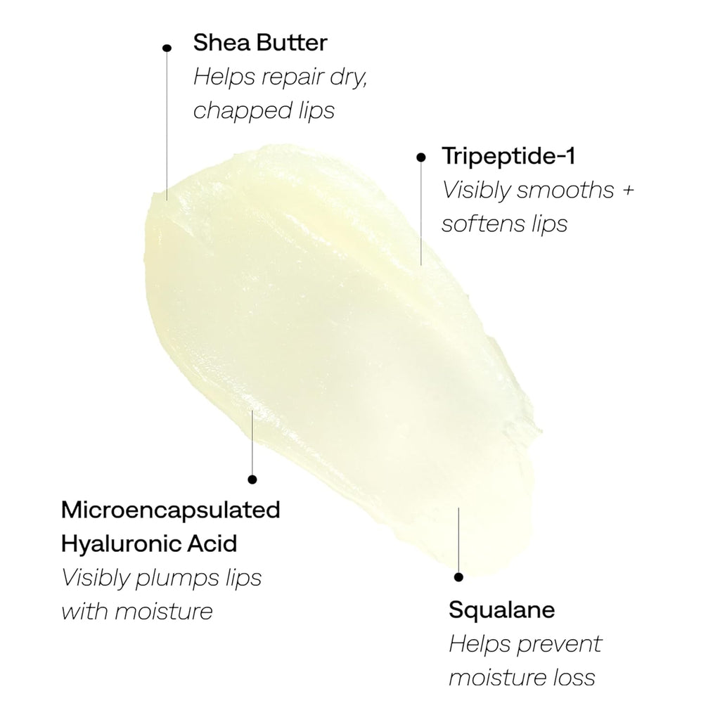 Provence Beauty Soft Bisous Plumping Lip Balm – Hydrating Lip Care Treatment with Tripeptide-1, Hyaluronic Acid & Shea Butter – Anti-Aging Lip Balm that Smooths, Softens & Plumps Dry Lips – 0.5 fl oz