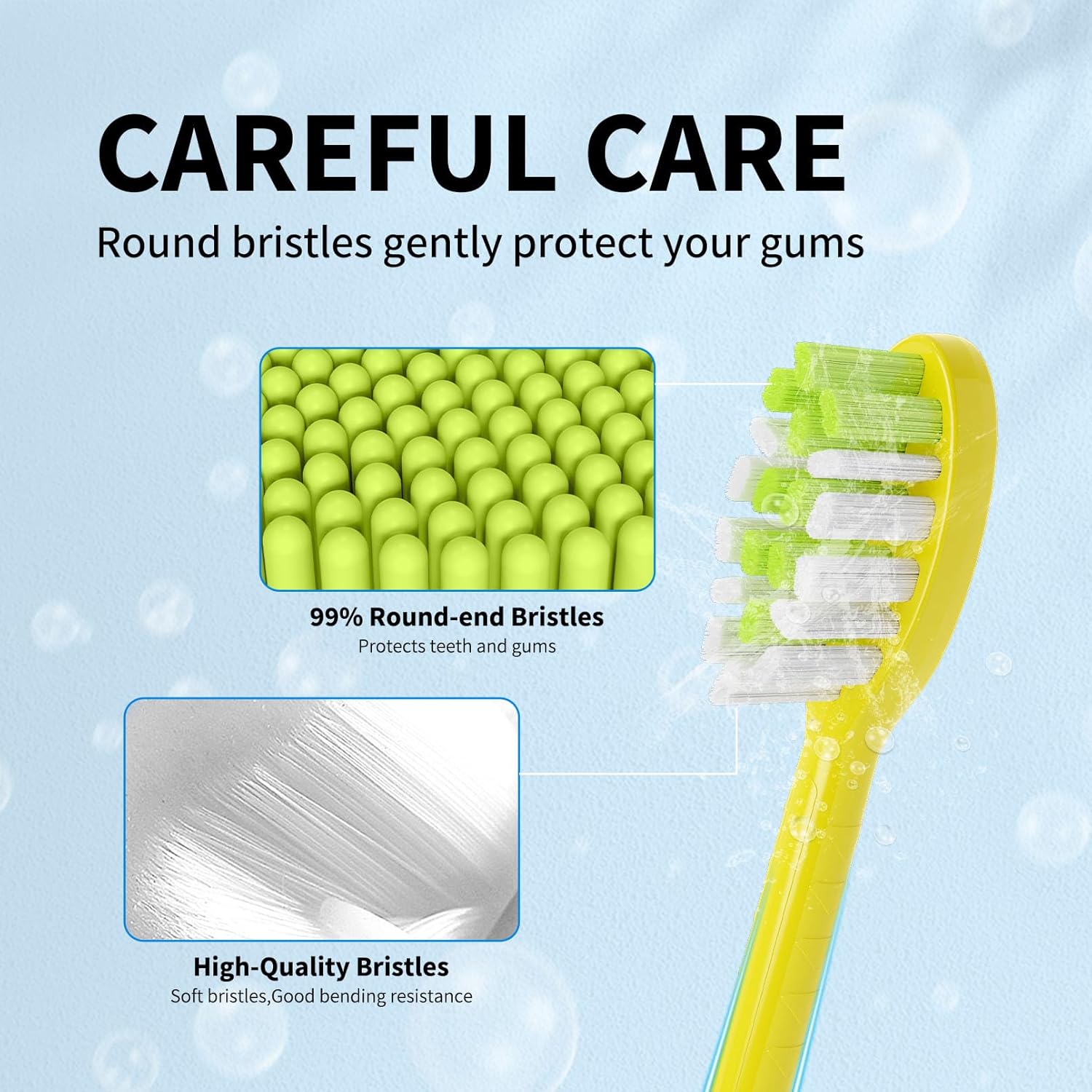 Replacement Toothbrush Heads Compatible with Philips One Sonicare Electric Toothbrush HY1200 HY1100, Tooth Brush Head Mango -10 Pack