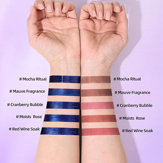 KIMUSE 5 Colors Lip Stain Masque - Long-Lasting Waterproof Lip Tint, Smudge-Proof Matte Lip Stains for All-Day Wear, Transfer-Resistant Lip Makeup