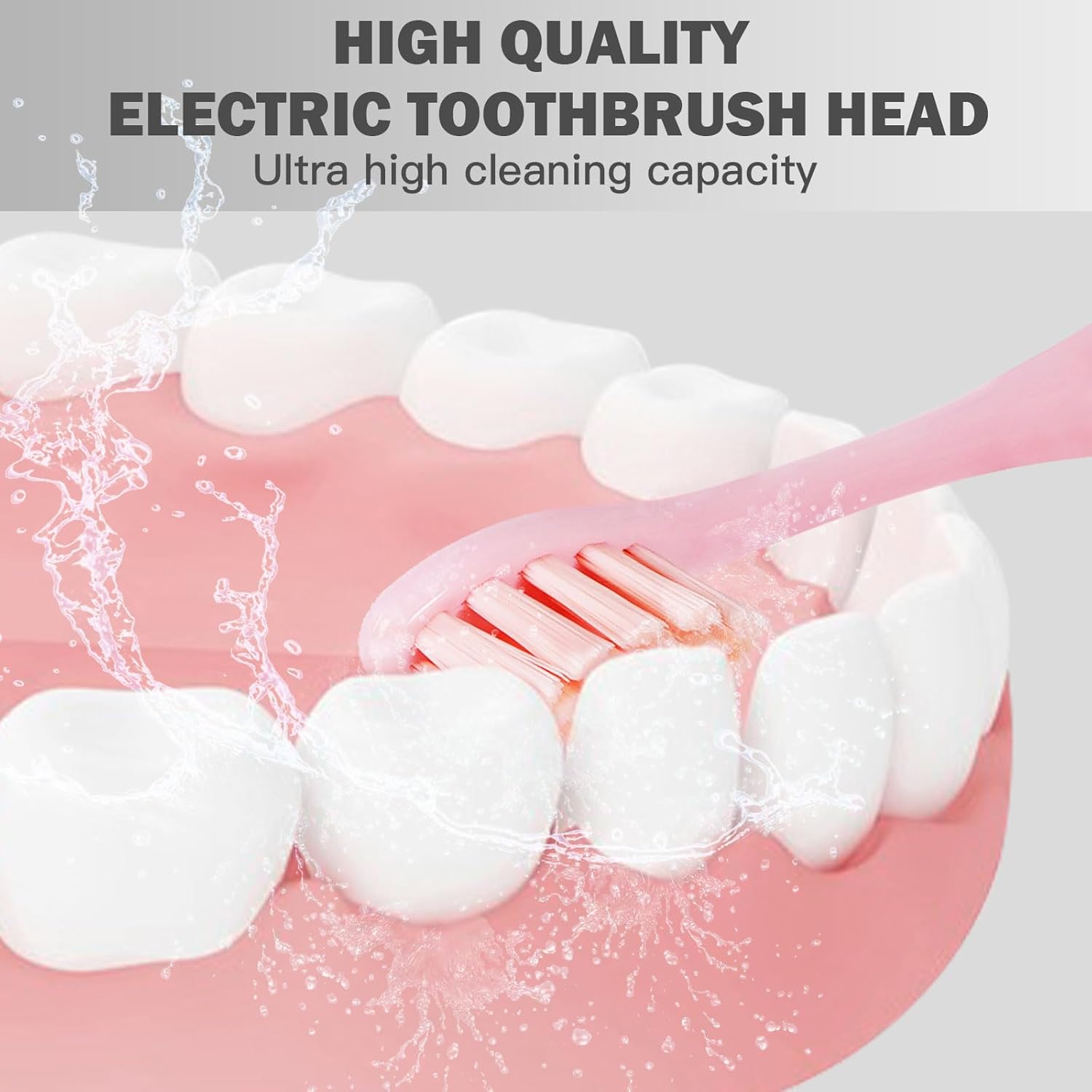 GTHUNDER Electric Rreplacement Toothbrush Heads Suitable for Oclean.with Hygienic Caps,Vacuum-Packed.Fits Adapted for All Oclean Models x pro Elite, X, X Pro,Flow,F1,Air 2-4Pcs(Black)