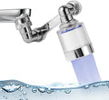 1440° Sink Faucet Aerator Extension Swivel Faucet Extender for Toddlers, 2 Sprayer Modes Bathroom Kitchen Head Replacement Smart Tap Attachment with Filter for Face Washing