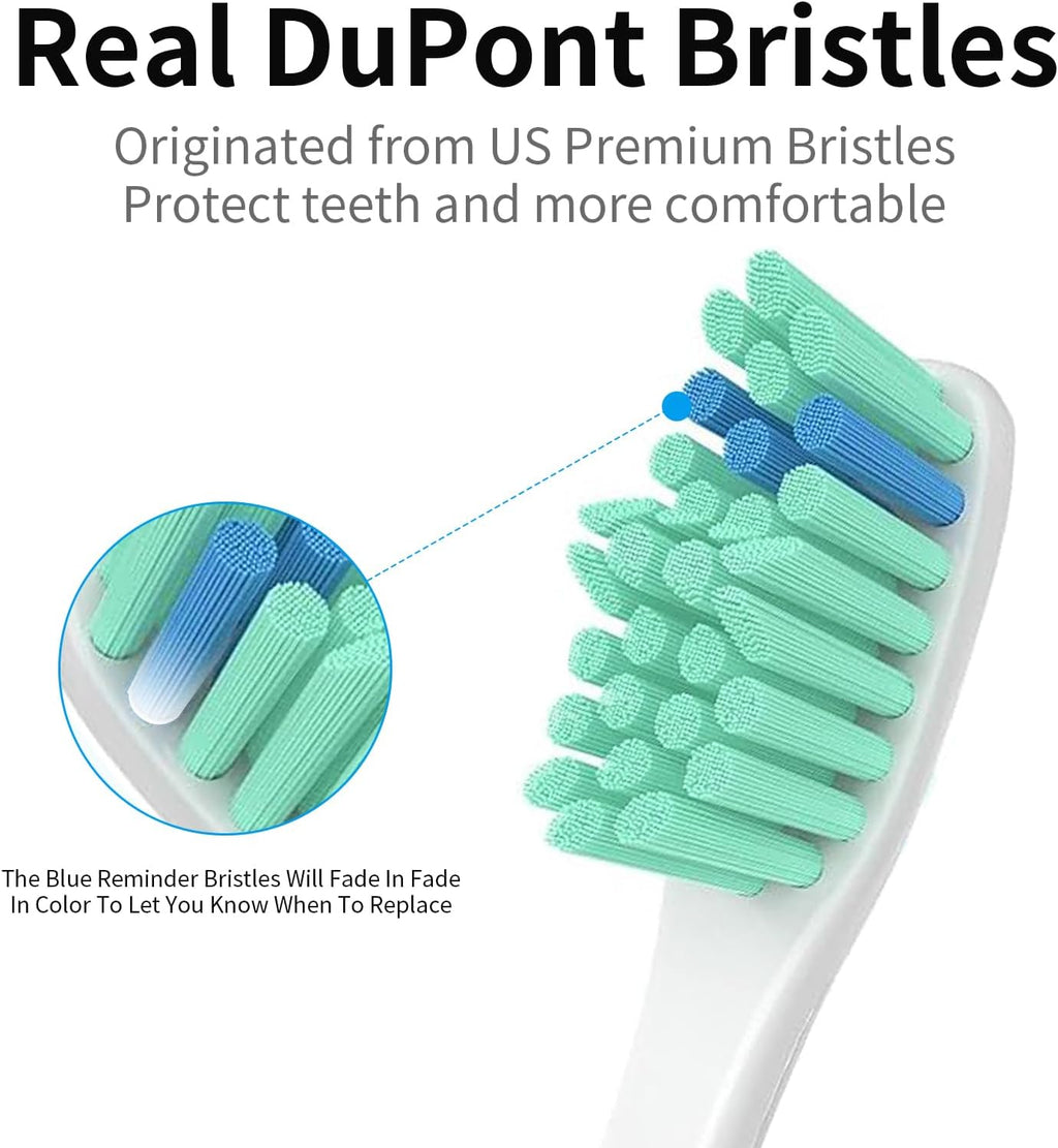 Replacement Toothbrush Heads for Philips Sonicare Electric Toothbrush, Replacement Brush Heads Compatible with Philips Sonicare Electric Toothbrush, 6Pack