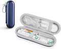 Yinke Hard Travel Case for Oral-B/Oral-B Pro 1000 1500 5000 7000 6000 9600 Smartseries/Philips Sonicare 4100 6100 5100 6500 7500/iO Series 4 7 8 9 Electric Toothbrush, EVA Protective Storage Bag