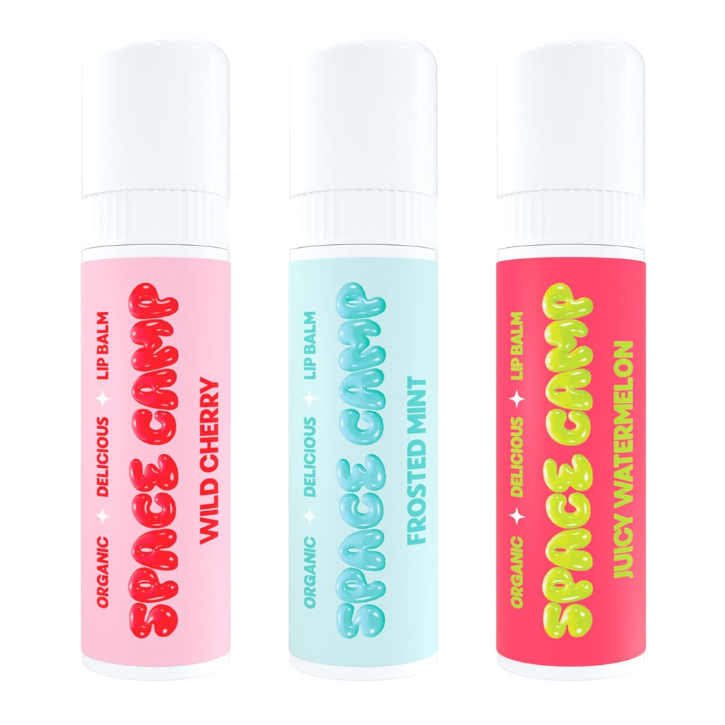 Wellness Jumbo Lip Balm - Originals Pack Variety Flavored Balm (Wild Cherry, Juicy Watermelon, and Frosted Mint) - 3 Pack