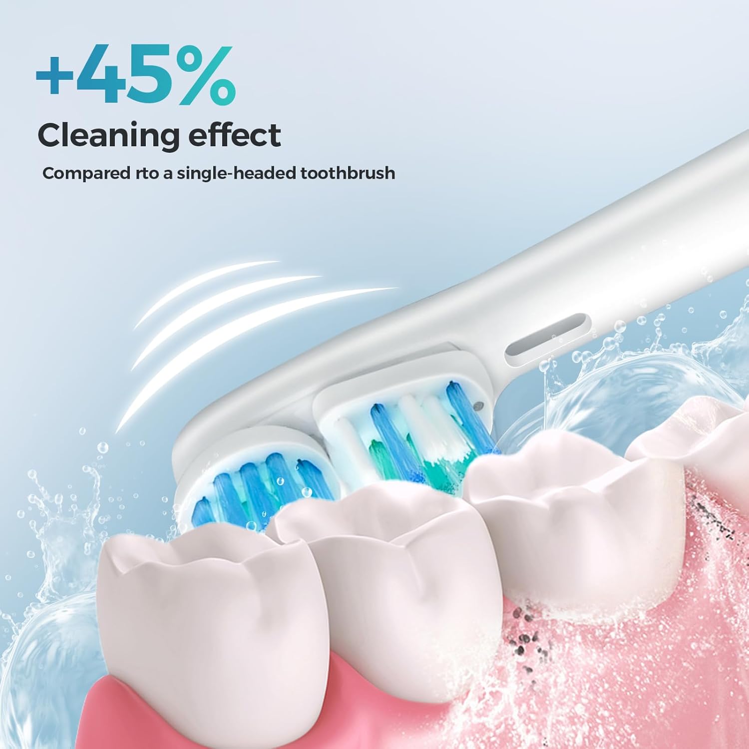 8 Pcs Double Heads Replacement Toothbrush Heads Compatible with Oral B Braun,Electric Toothbrush Heads Refill for Pro 500/1000/1500/3000/7000/8000/9600