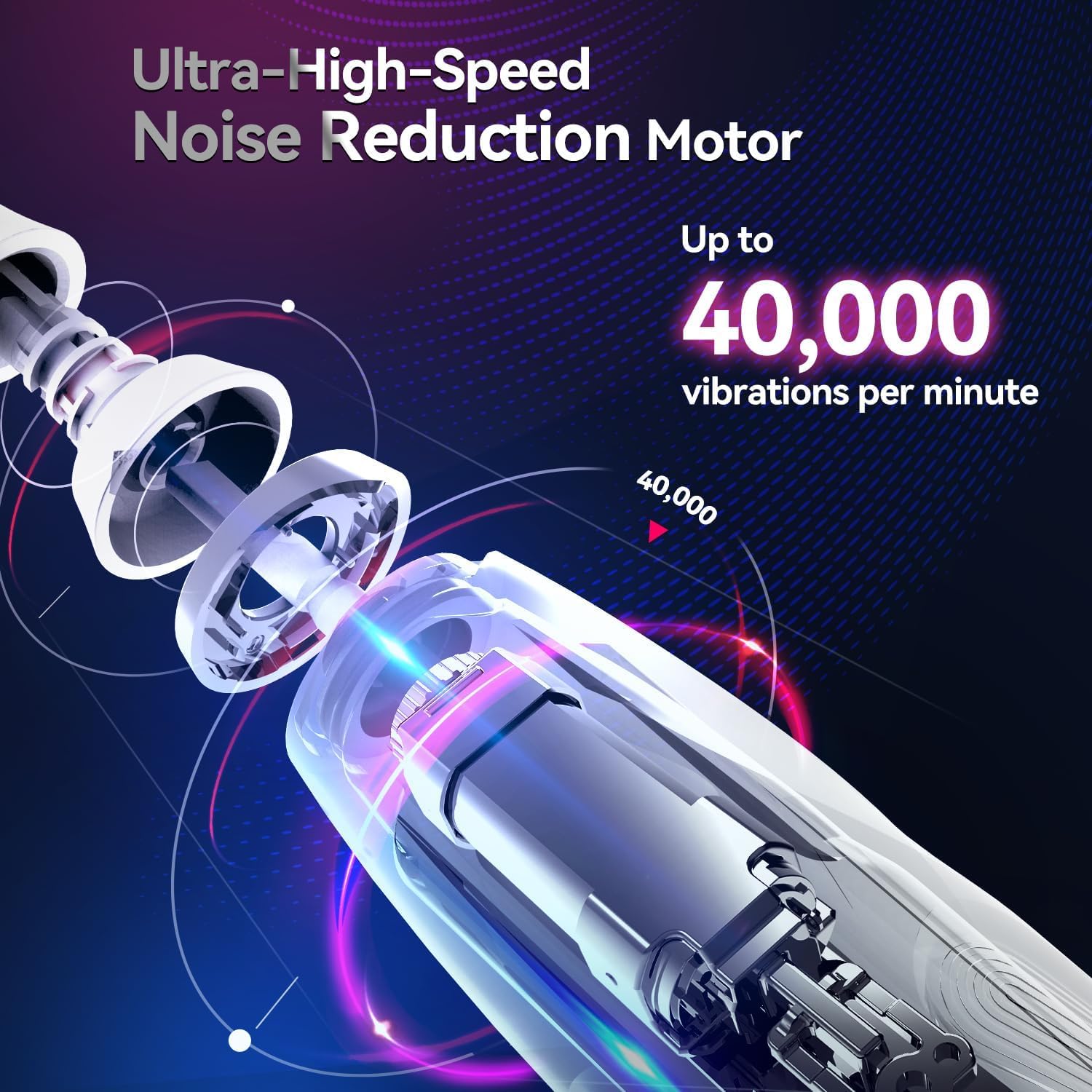 SEAGO Electric Toothbrush with 8 Soft Bristle Heads for Adults, Pressure Sensor, 5 Modes with 2 Minutes Build in Smart Timer, Rechargeable Travel Toothbrush with Brush Hold and Travel Case(2752Blue)