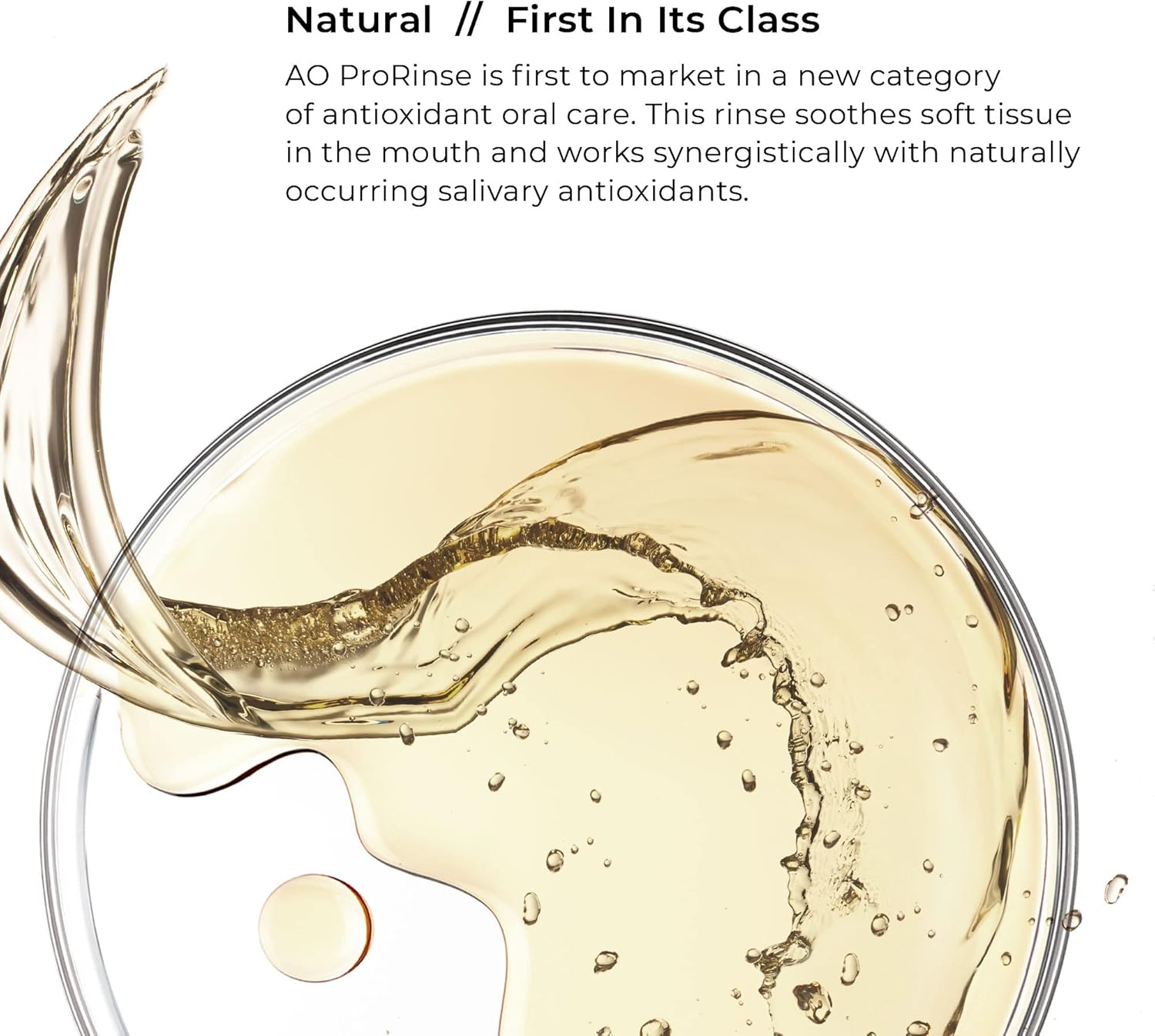 PerioSciences Natural Mouthwash Rinse Oral Care Pre Brush - Mint Anti Cavity Dry Mouth Plaque Remover for Healthier Gum Tissue & Teeth Enamel Protection - AO Dentist Recommended Clean - Pack of 2