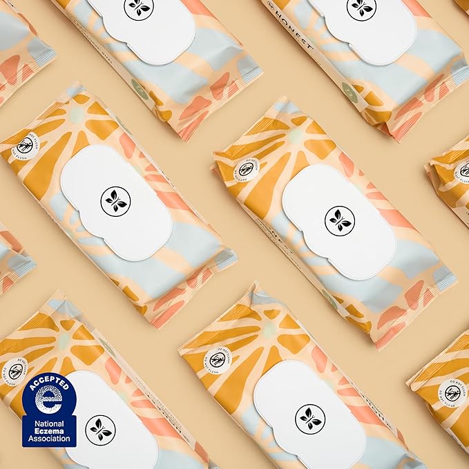 The Honest Company Clean Conscious Multi-Use Wipes Hypoallergenic Unscented for Sensitive Skin Over 99% Water Compostable Plant Based Baby Sunburst 864 Count