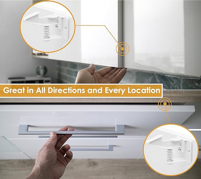 12 Pack Cabinet Locks Child Safety | Baby Safety Cabinet Locks NO Drilling 3M Adhesive Baby Proof Drawer Lock Child proofing cabinets latches for Kids Latch for Drawers & Door Child Safety Locks