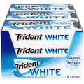 Trident White Peppermint Sugar-Free Chewing Gum, 9 Packs of 16 Pieces (144 Total Pieces)