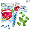 PaperMints CoolCaps - Instant Fresh Breath Mints Sugar-Free, 5 x Tubes of 18 capsules. Extreme Bad Breath Treatment for Adults, Breath Freshener Pearls for Halitosis Treatment Keto-Friendly