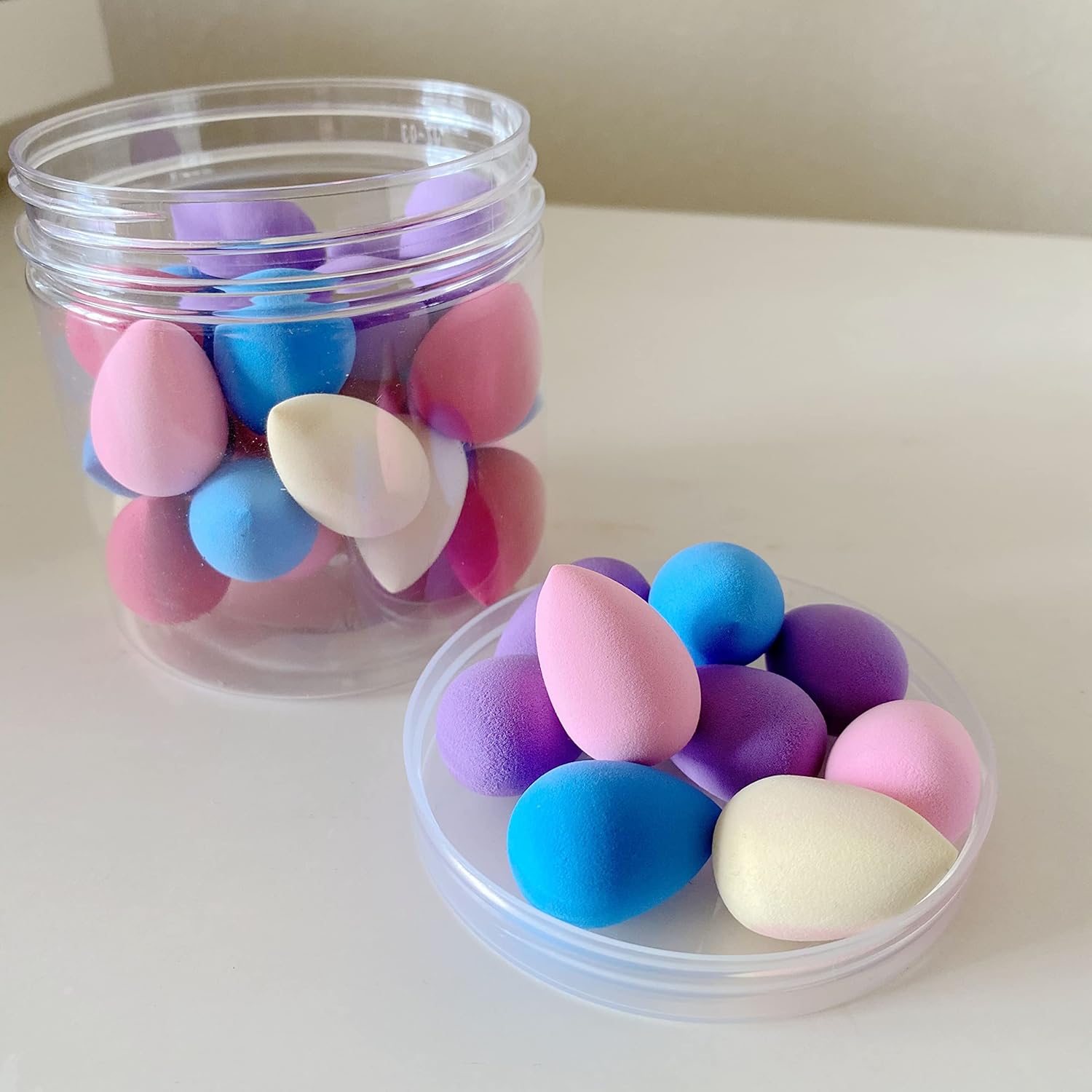 Mini Makeup Sponge Blender 30 pcs, Beauty Blender Sponge for Foundation, Powder, Concealer and Eye Shadow,Under Eyes,Highlight and Contour