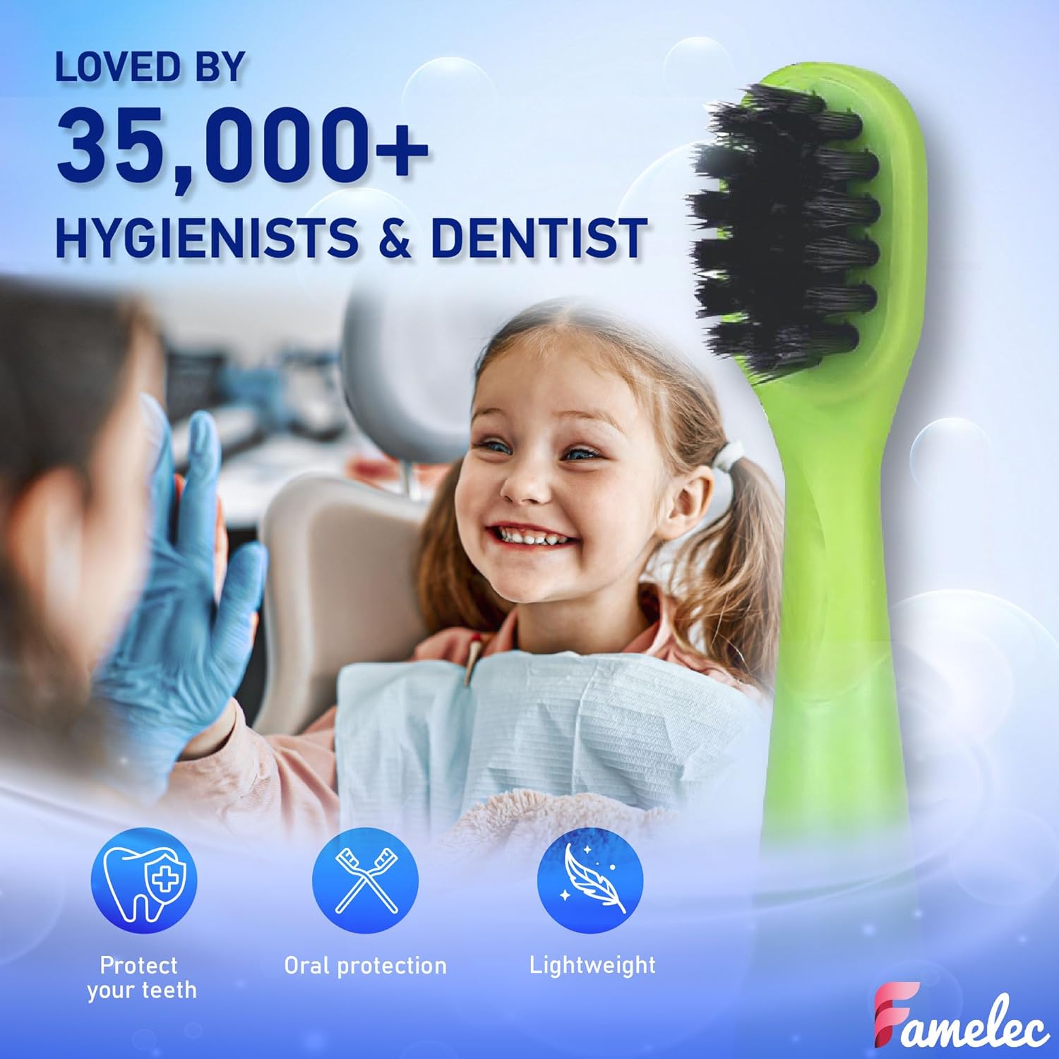 10Pcs for Burst Toothbrush Heads Kids, Fit for Burst Kids Electric Toothbrush, Ultra Soft Bristles for Deep Clean Perfect for Toothbrush Heads Purple & Green with Toothbrush Covers