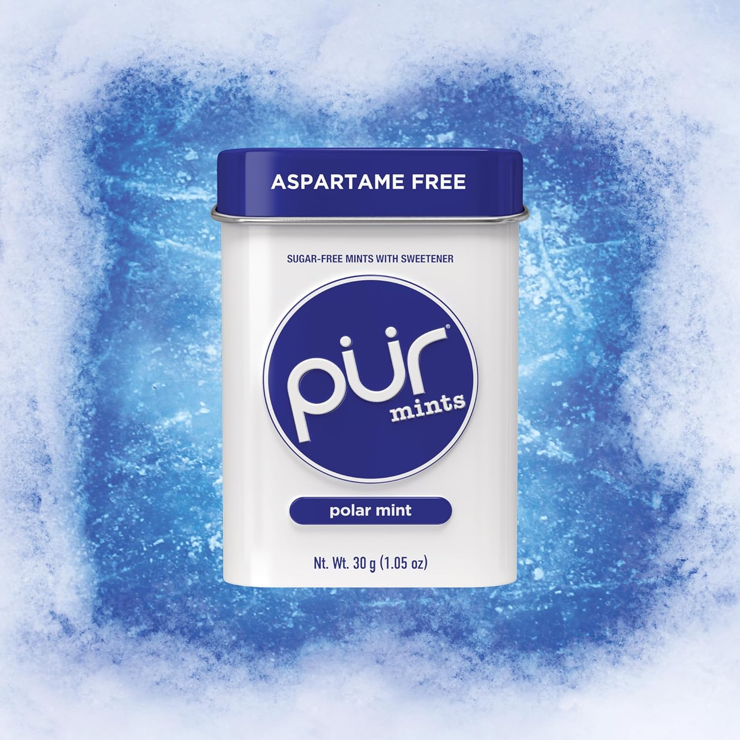 PUR Mints | Aspartame-Free | Made with Xylitol | Sugar-Free, Vegan, Gluten-Free & Keto Friendly | Natural Polar Mint Flavor, 30 Pieces (Pack of 12)