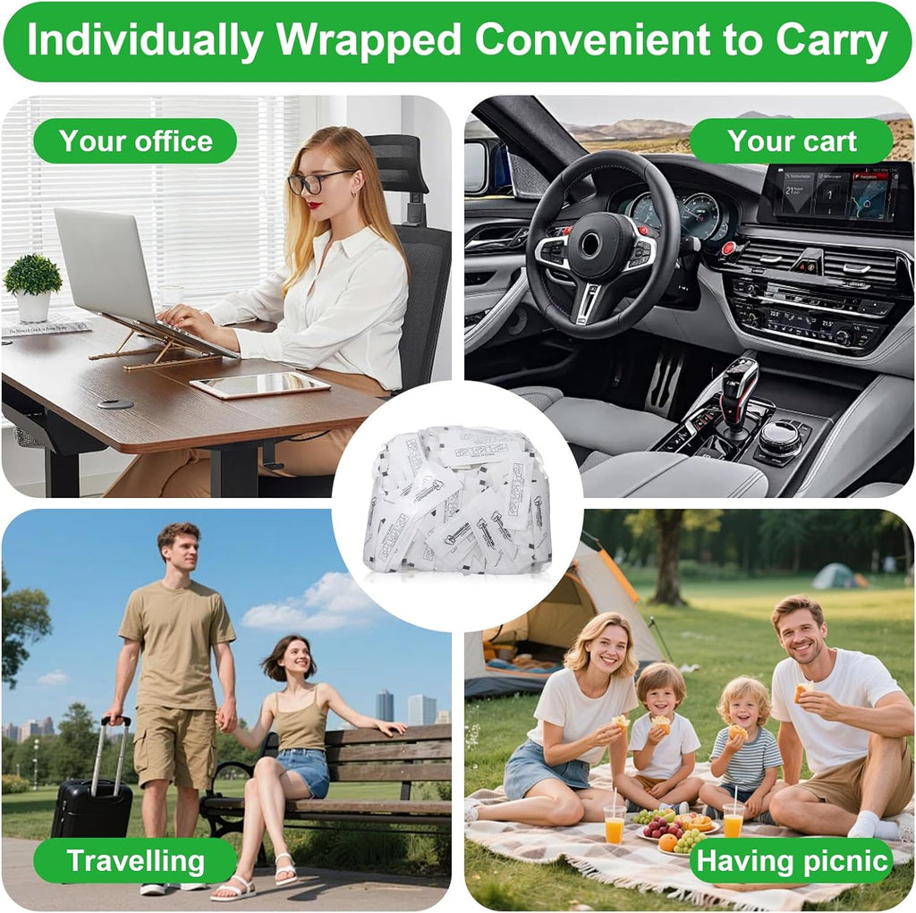 1000 Count Dental Flossers, Individually Wrapped Floss Picks, Floss Singles Bag, Toothpicks Flossers for Adults, Dental Picks Oral Care Teeth Clean Flat Wire