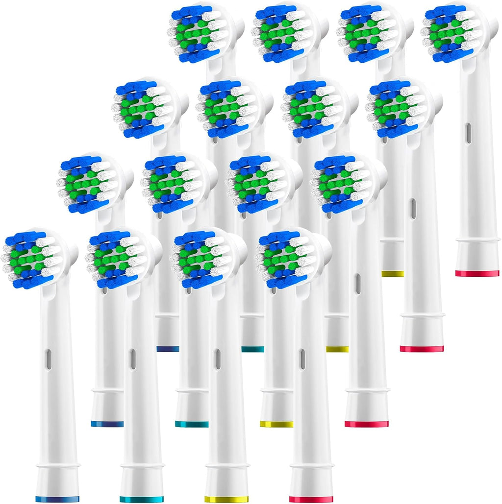 Replacement Brush Heads Compatible with Oral B Electric Toothbrush Replacement Heads Precision Brush Heads Refills for Oralb Braun Pro 1000 Sonic Clean Soft Sensitive Precision More (16 Pk)