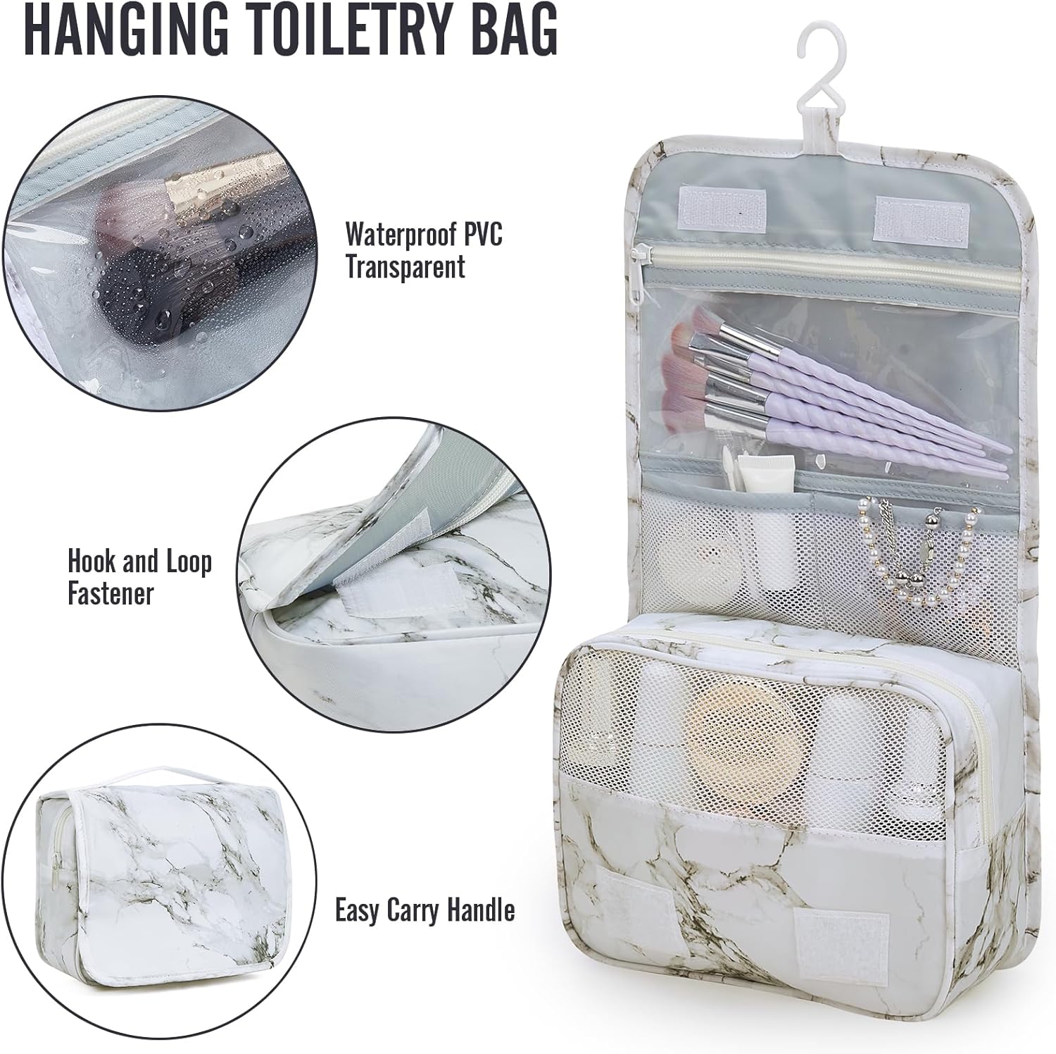 Veken 10 Set Packing Cubes for Travel Essential, Suitcase Organizer Bags in 4 Sizes, Carry-On Luggage Accessories with Large Laundry & Hanging Toiletry Bag, Must-Have for Airplane, Road Trip & Camping