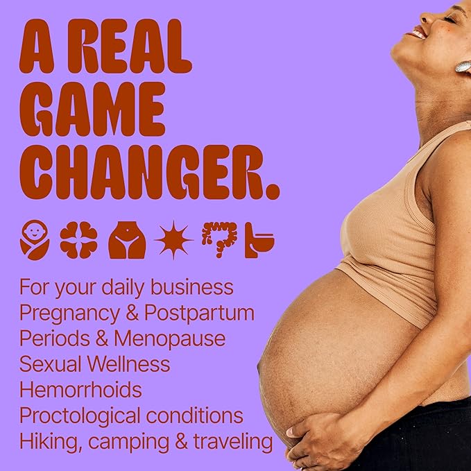 Butt & Intimate Shower 3.0 Mobile Travel Bidet & Sustainable Intimate Shower, Replaces Wet Wipes, Saves Toilet Paper, Portable Handheld Bidet, Travel Bag Included, BPA-Free - Precious Peach