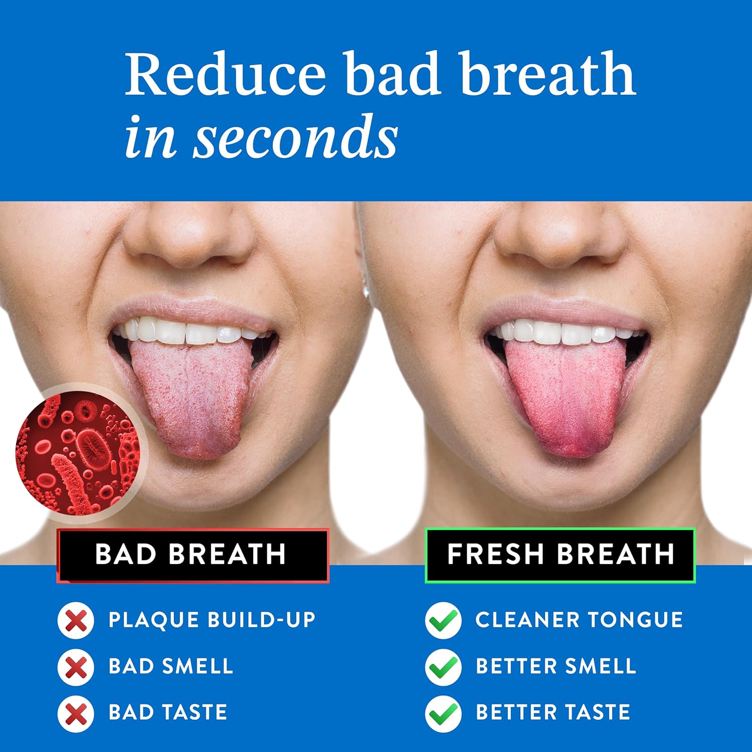 Mouthology Metal Tongue Scraper, Reduce Bad Breath in Seconds, Stainless Steel Tongue Cleaners for Adults, Metal Tounge Scrubber, Tongue Scraper Cleaner for Fresh Breath Tongue Brush (One Pack)