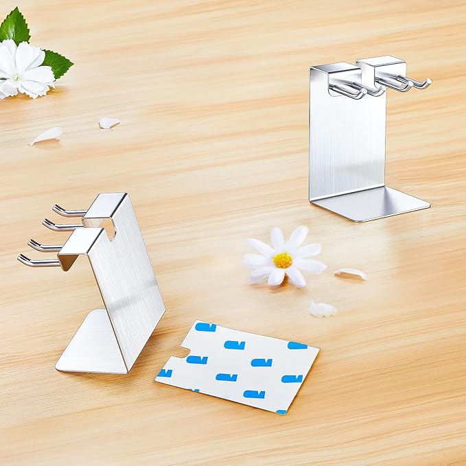 Electric Toothbrush Head Holder, Electric Tooth Brush Stand, Toothbrushes Holder, Electric Toothbrush Holder Wall Mounted or Desktop, Shower Tooth Brush Head Holder Storage (Silver)