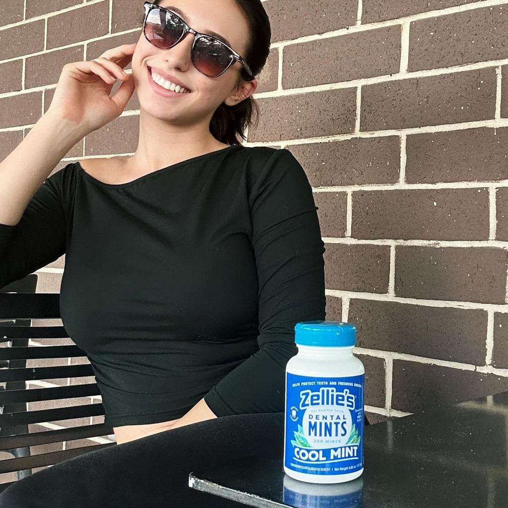 Zellie's | 100% Xylitol Cinnamon Breath Mints | No Aspartame, Gluten Free, Vegan & Kosher Mints (250 Count - Pack of 1)