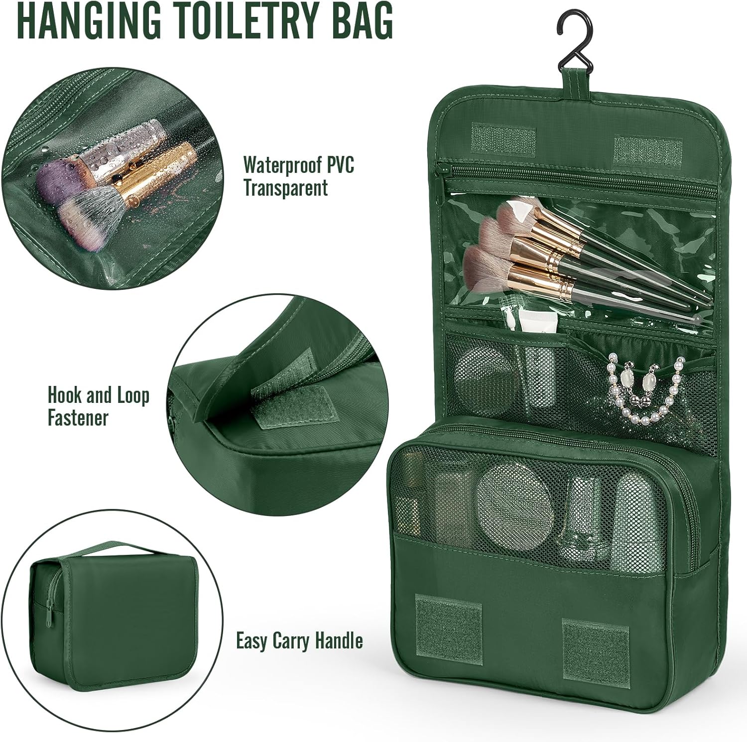 Veken 10 Set Packing Cubes for Travel Essential, Suitcase Organizer Bags in 4 Sizes, Carry-On Luggage Accessories with Large Laundry & Hanging Toiletry Bag, Must-Have for Airplane, Road Trip & Camping